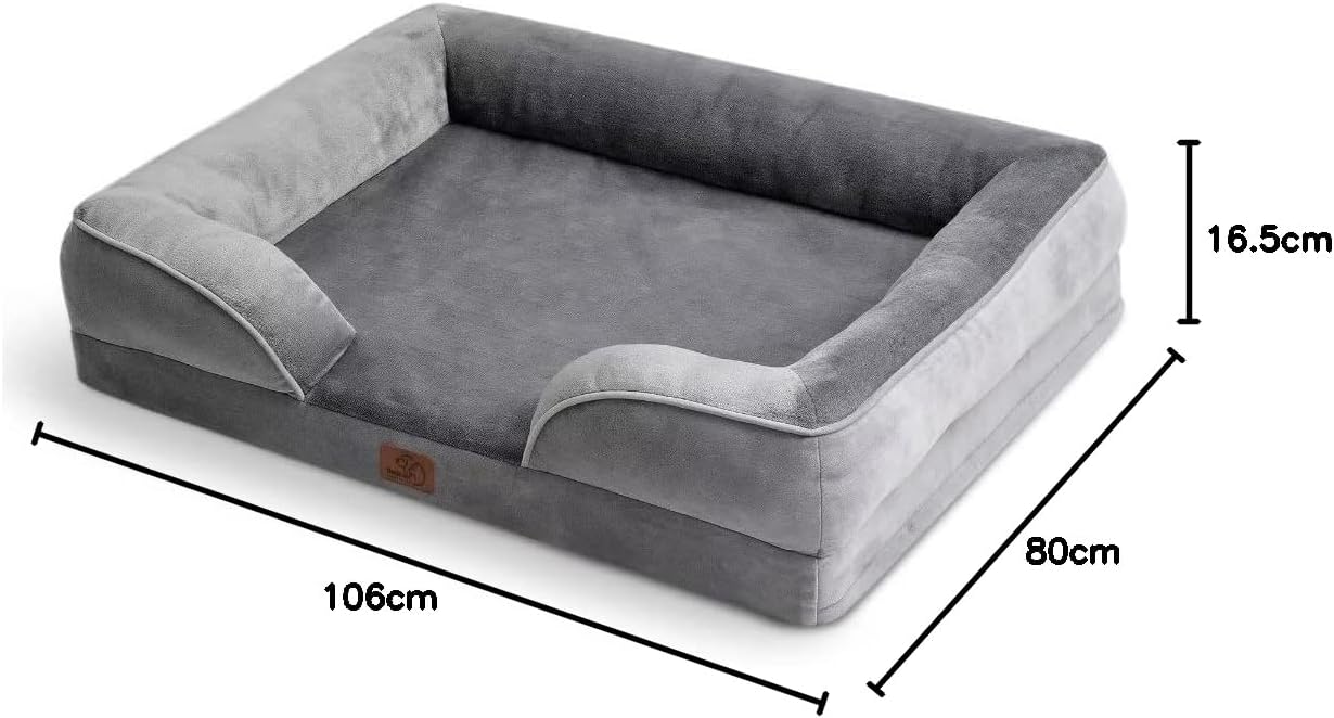 Thumbnail 9 de Bedsure Cama Perro Viscoelástica Extra Grande 🐶 Gris XL