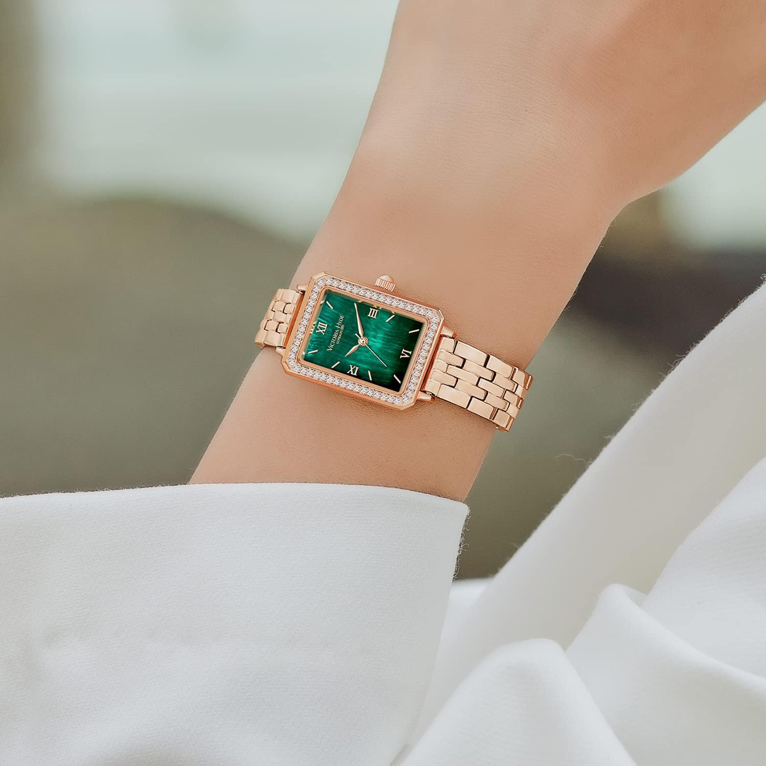 Thumbnail 3 de Victoria Hyde Orologio rettangolare verde 22×28