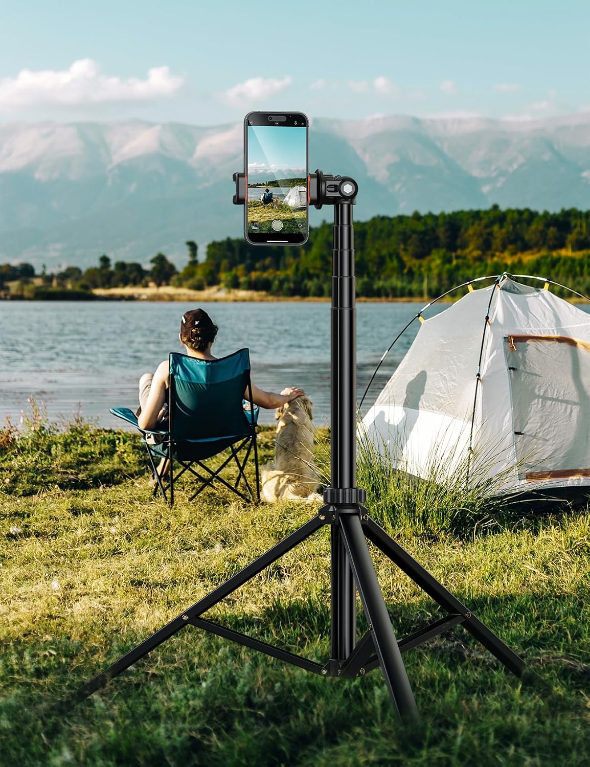 Detalle 2 de Extendable 71" Aluminum Phone Tripod for Video