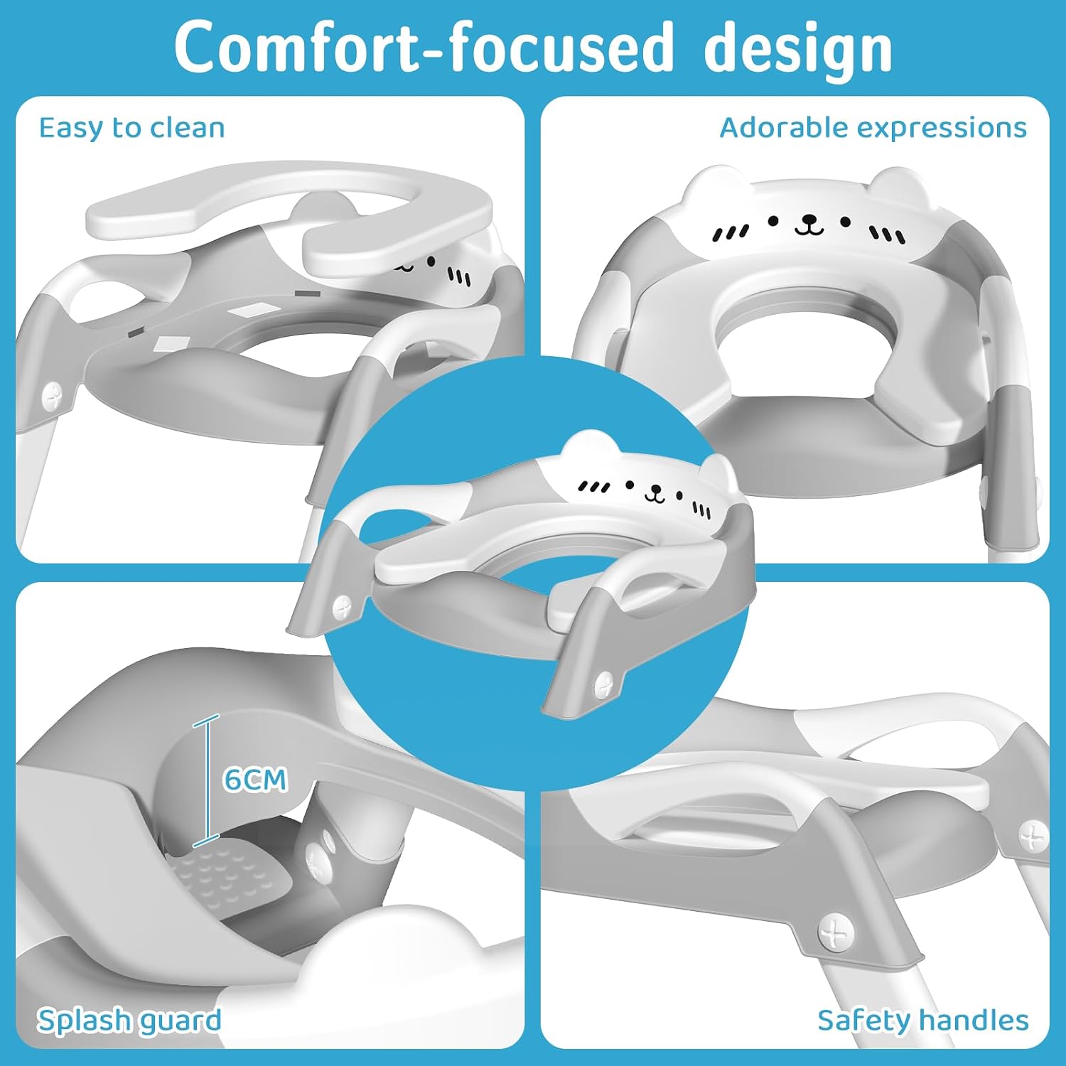 Thumbnail 3 de Potty Training Toilet Seat with Step 1 adjustable ladder 🚽