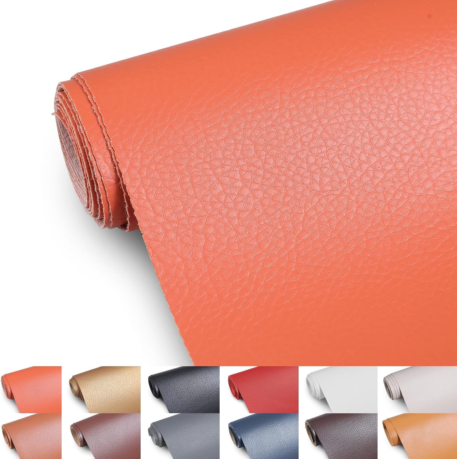 Detalle de Faux Leather Upholstery Fabric, 0.7 mm