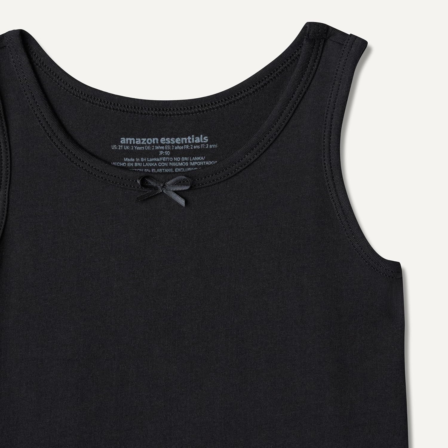Detalle de Amazon Essentials Mädchen Tanktop-Unterhemden aus Baumwoll-Jersey – 5er Pack
