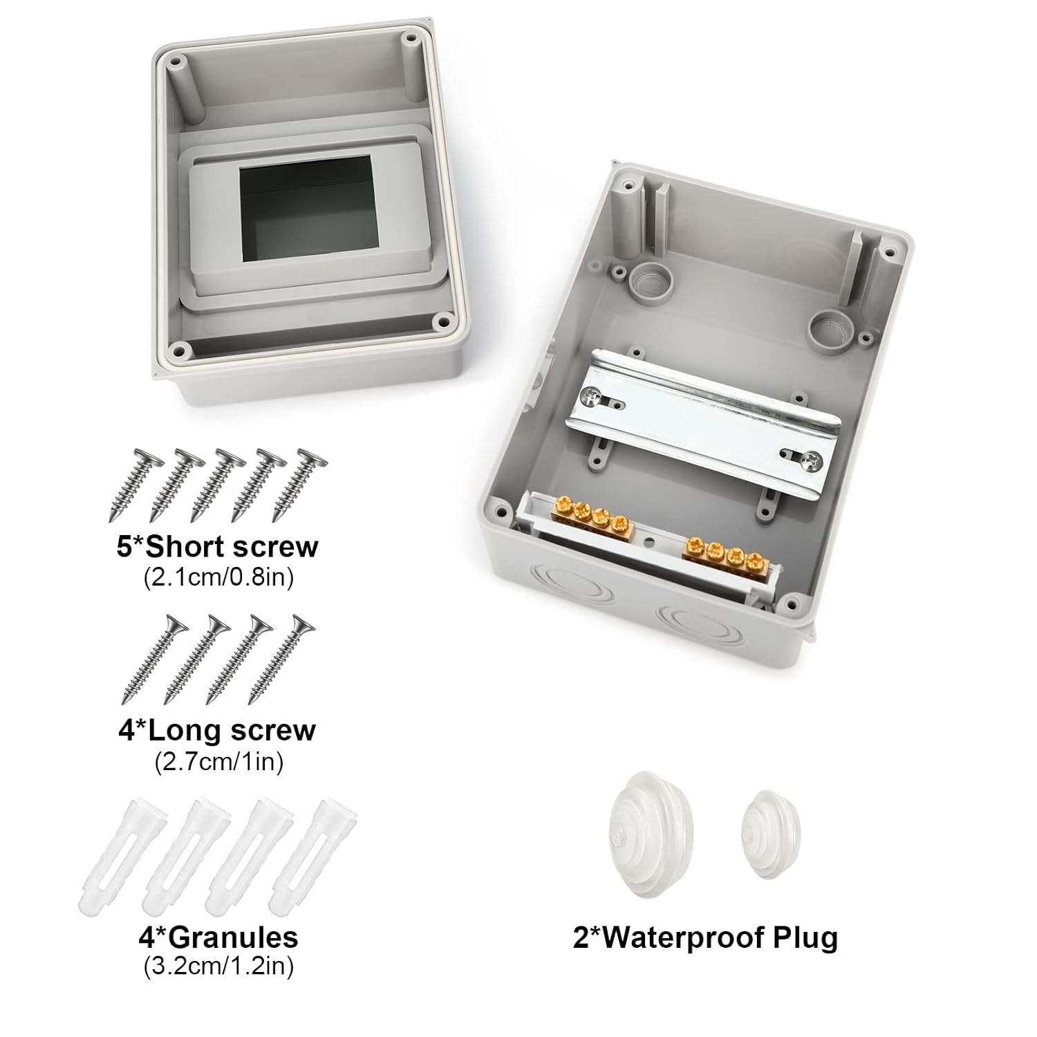 Detalle de Royouzi Verteilerkasten Aufputz 1‑reihig 5 Module