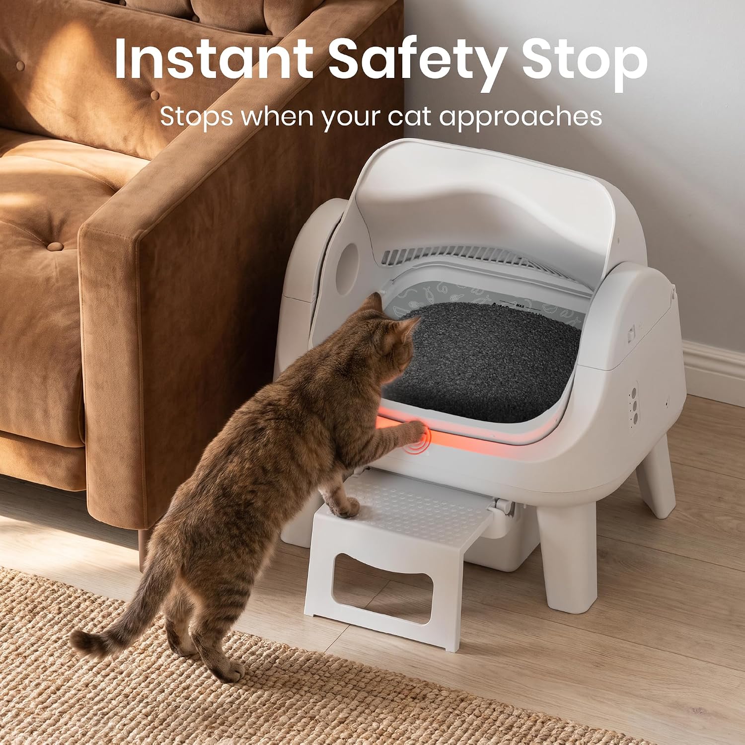 Detalle 2 de Automatic Cat Litter Box, Open-Top Design