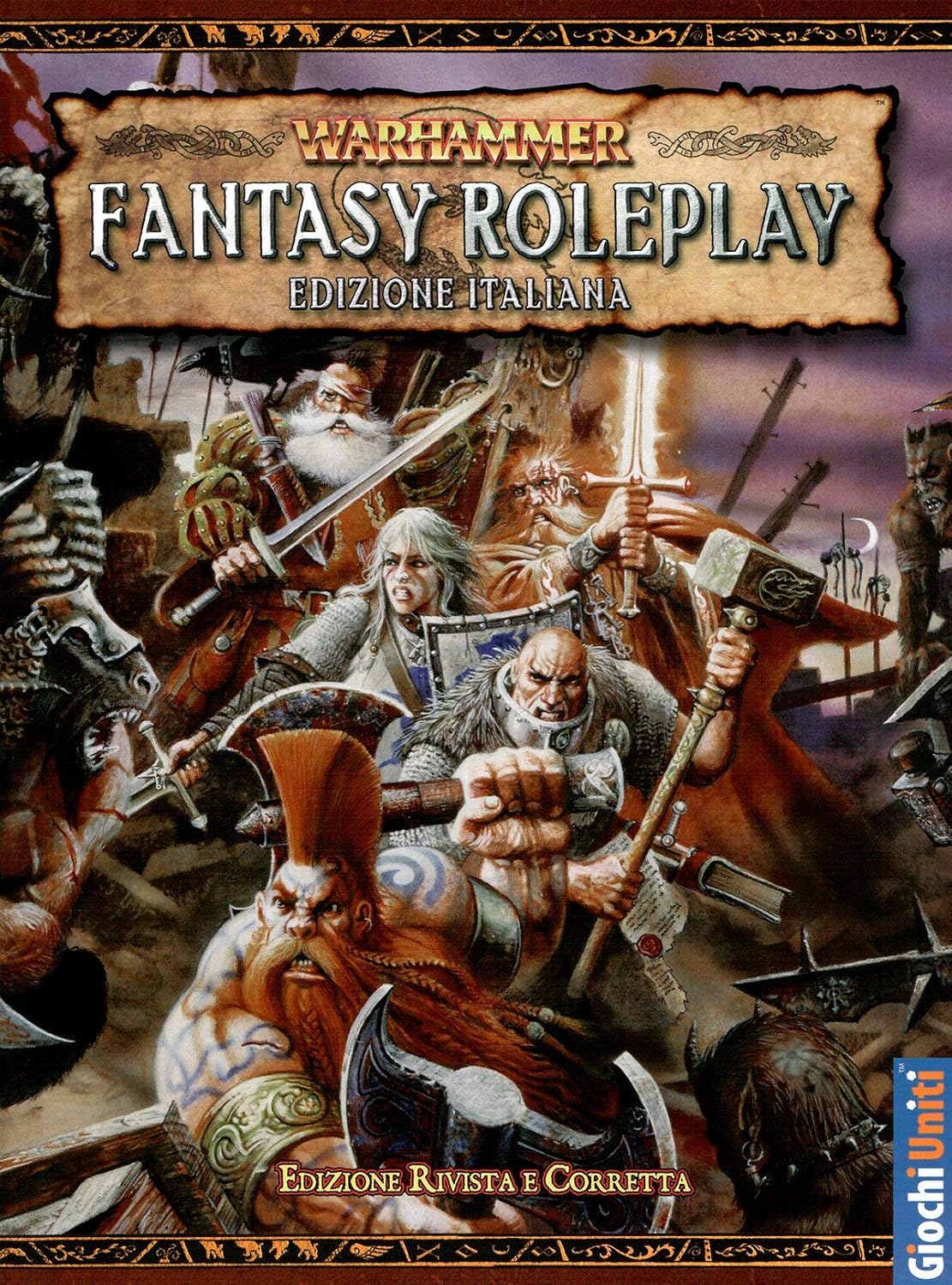 Detalle de Giochi Uniti GU3500 Warhammer Fantasy Roleplay – podstawowa gra fabularna po włosku