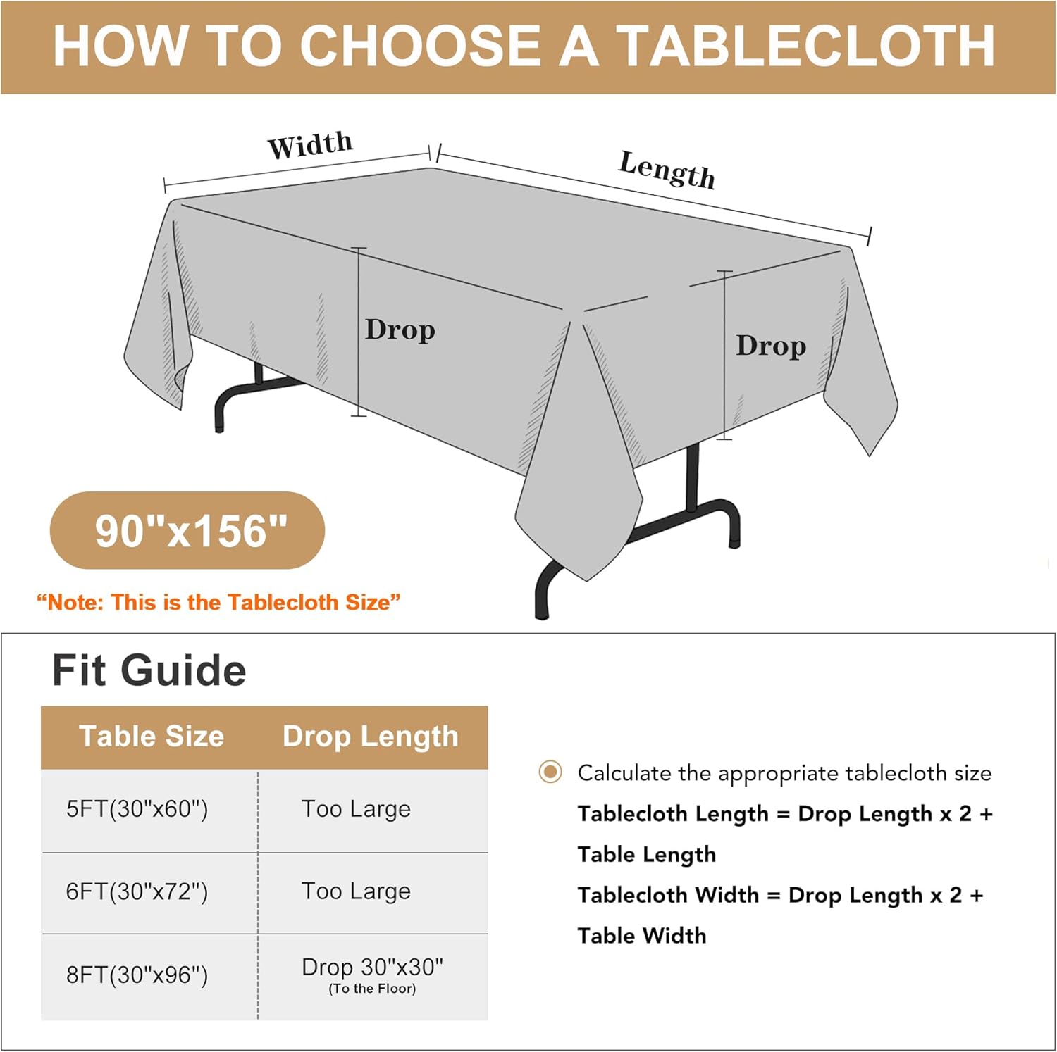 Thumbnail 6 de Sancua Rectangle Tablecloth, 90 x 156 Inch