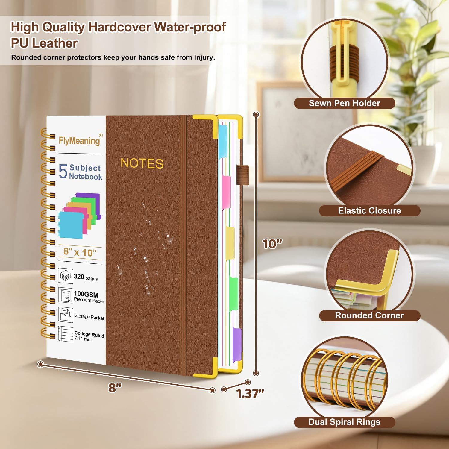 Detalle 2 de FlyMeaning Spiral Notebook, 320 Pages