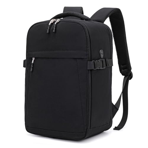 Detalle de Xkdoai Mochila de cabina 40x30x20 cm: 24 L para Ryanair, USB y bolsillo antirrobo