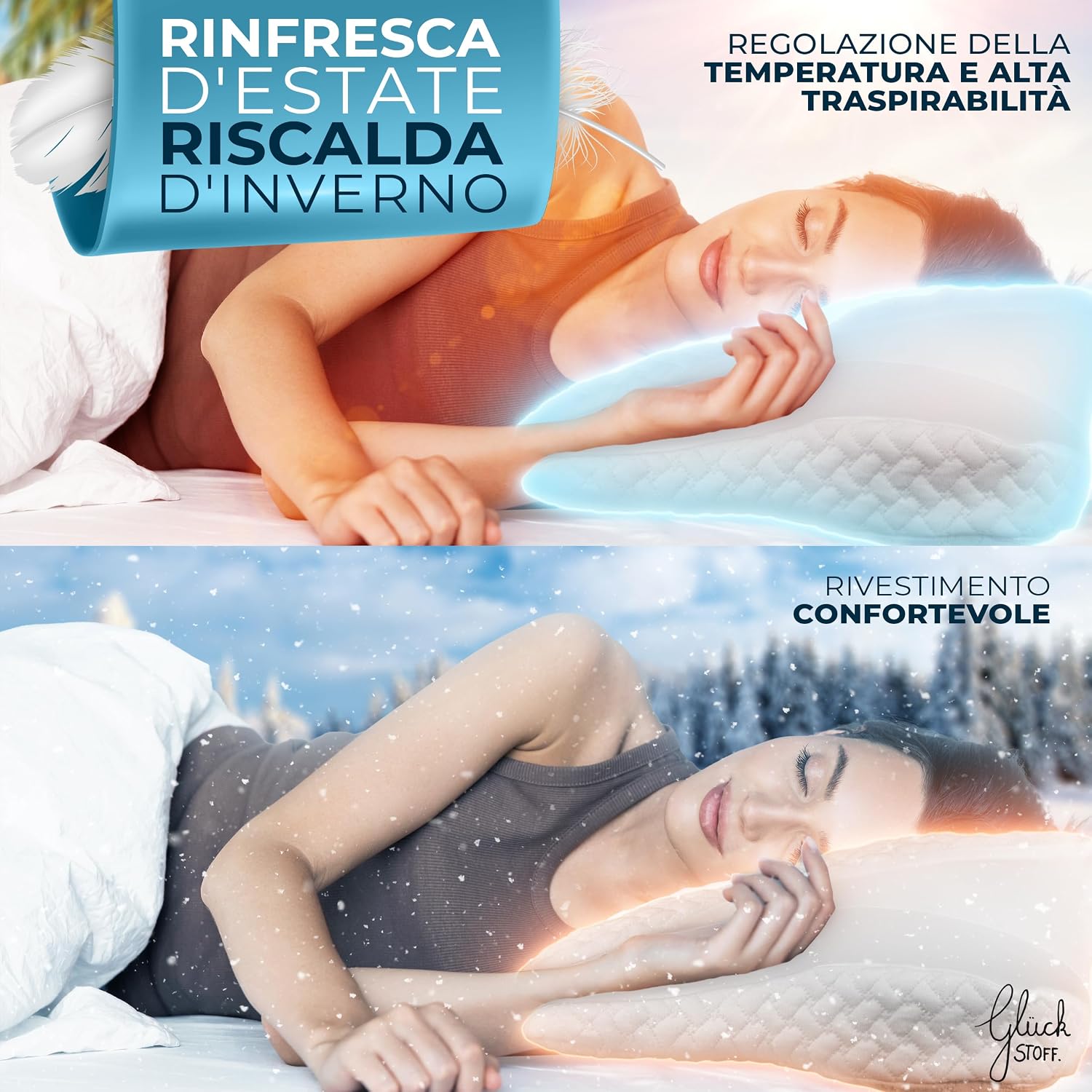 Thumbnail 4 de Glückstoff Cuscino Per Cervicale Memory Foam