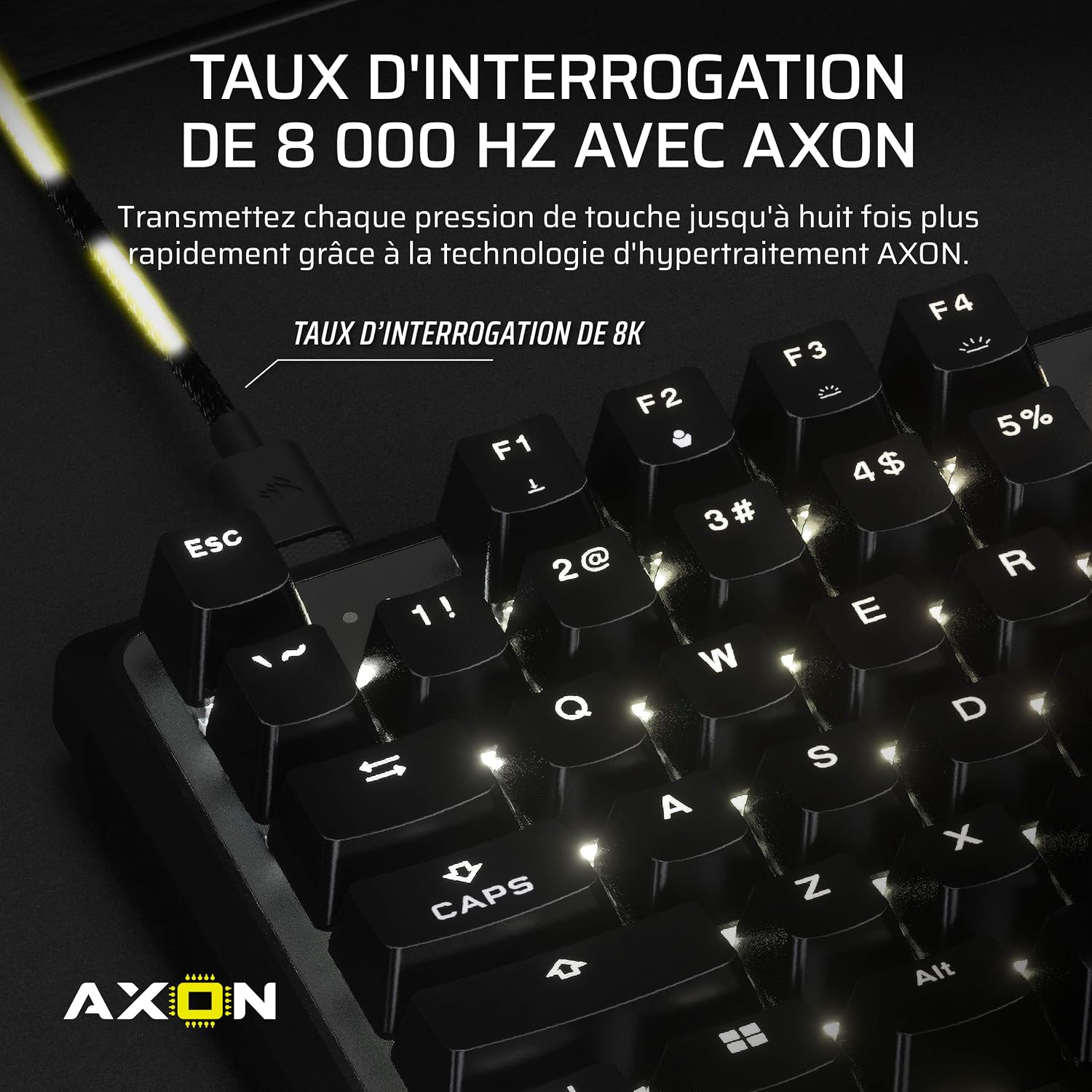 Thumbnail 5 de CORSAIR K70 PRO TKL clavier 8000Hz ⌨