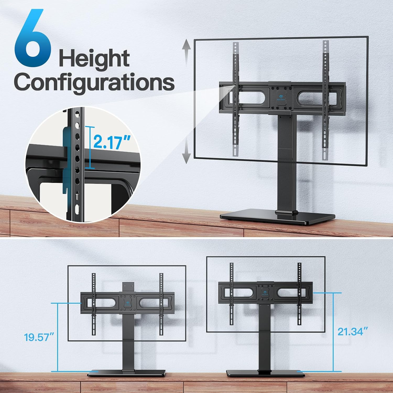 Thumbnail 3 de PERLESMITH PSTVS35 Universal Swivel TV Stand
