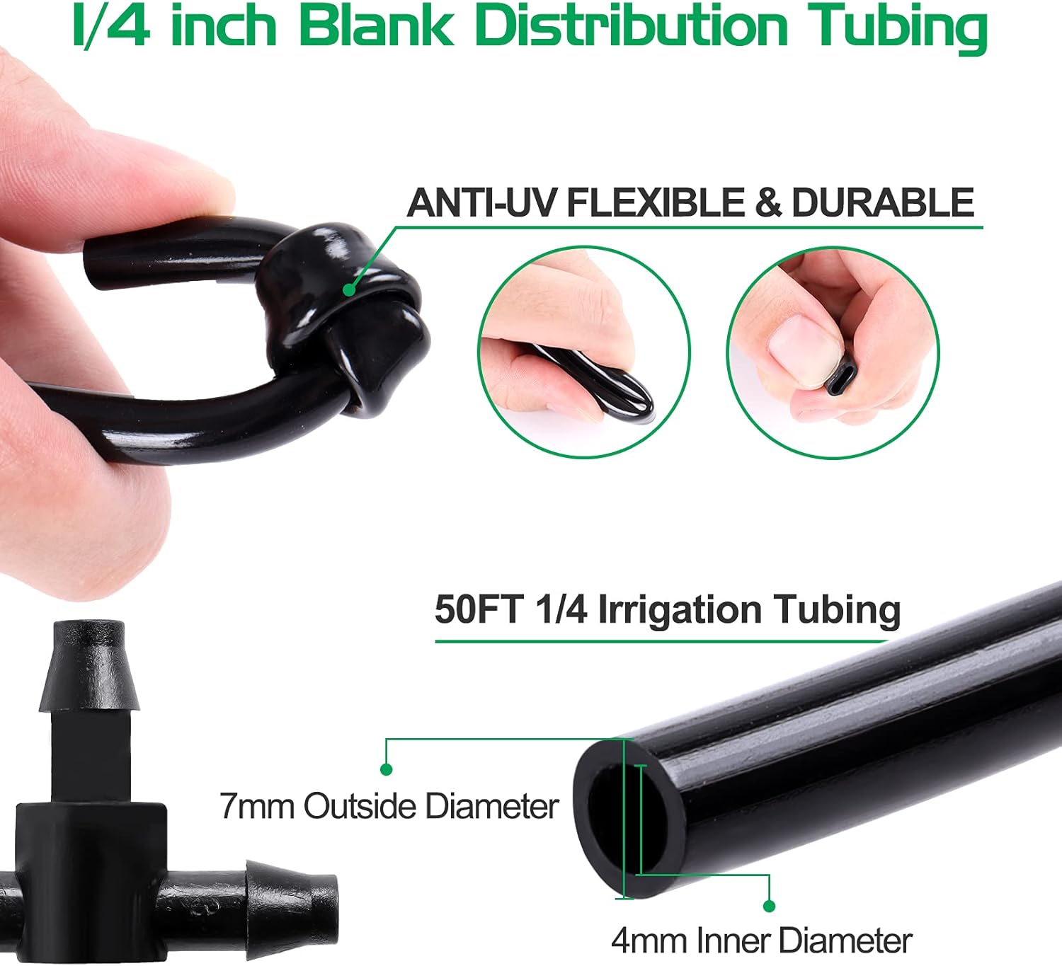 Thumbnail 3 de MIXC 15M Drip Irrigation System Kit — Easy Setup, Water-Saving Auto-Option with Adjustable Sprinklers