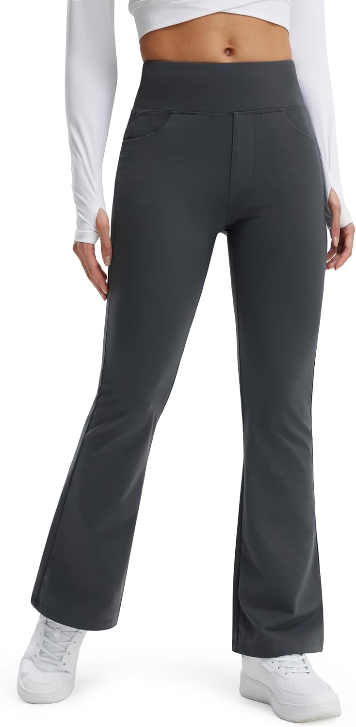 Thumbnail 5 de Libin Legging termici donna a zampa d’elefante con tasche