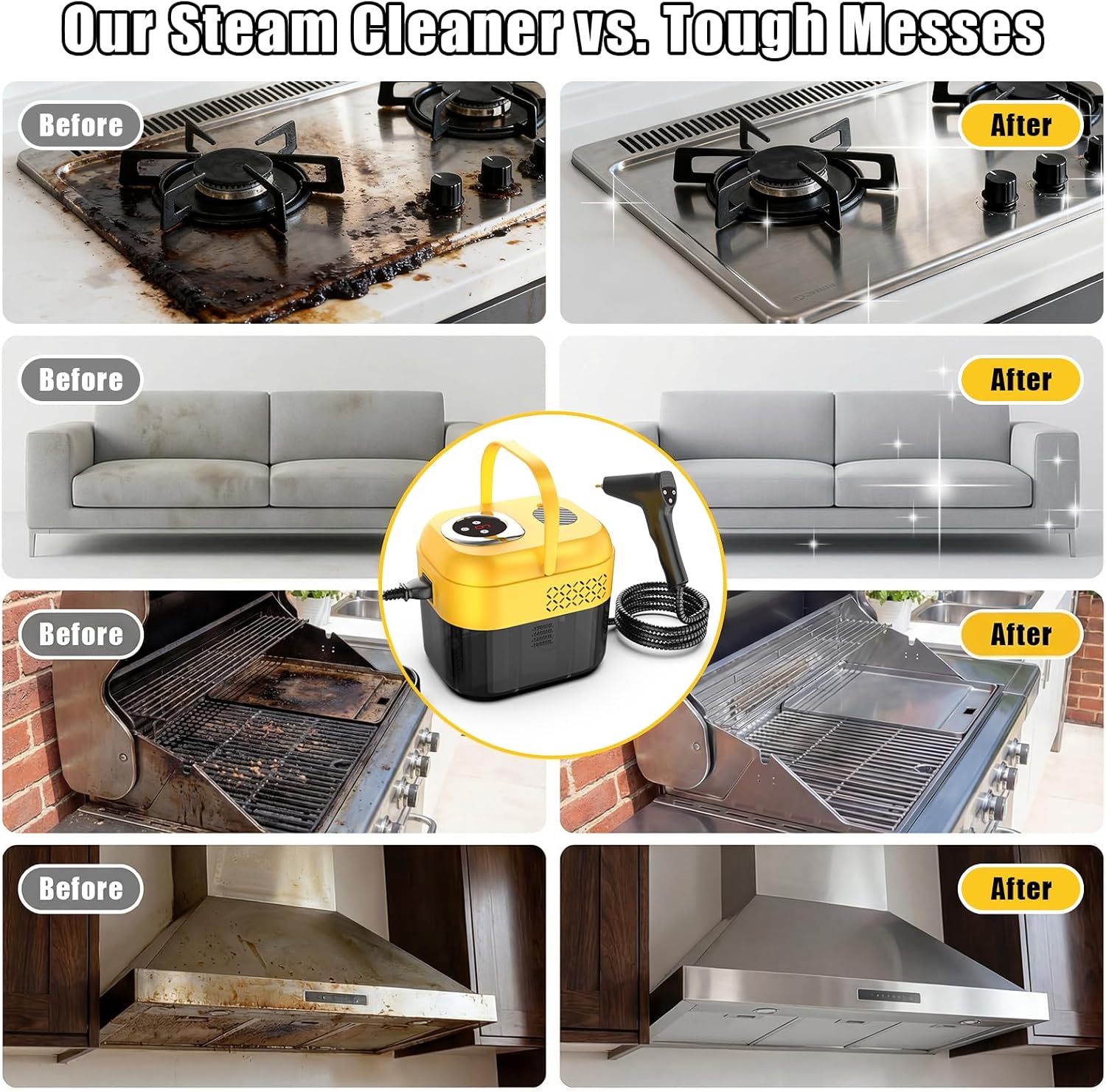 Thumbnail 3 de DXD Handheld Steam Cleaner (2500W) with 21 Accessories, 1700ML Tank