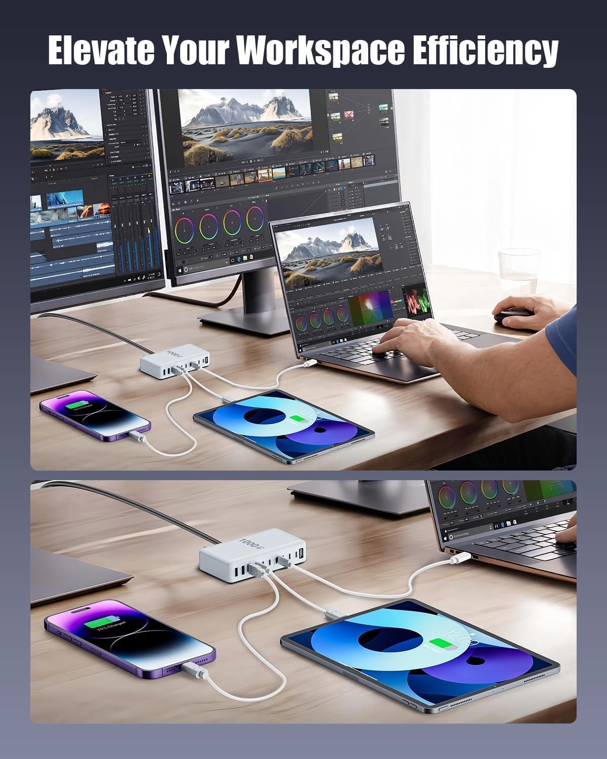 Thumbnail 5 de 1000W GaN USB C Charger with 10 Ports: A Practical 140W Fast Charging Hub for Multiple Devices