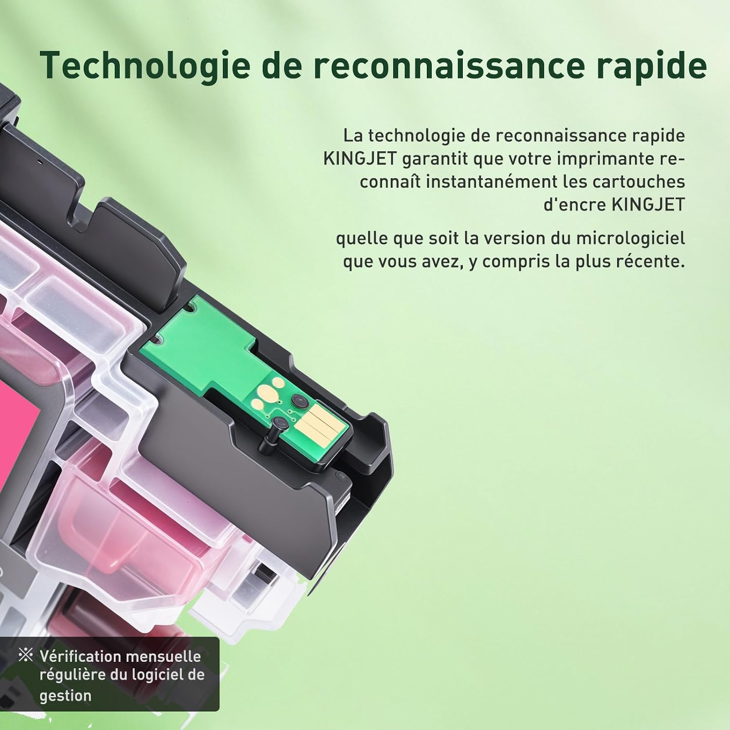 Detalle de KingJet LC3219XL LC3217 – Cartouches d’encre compatibles pour Brother (Cyan, Magenta, Jaune)
