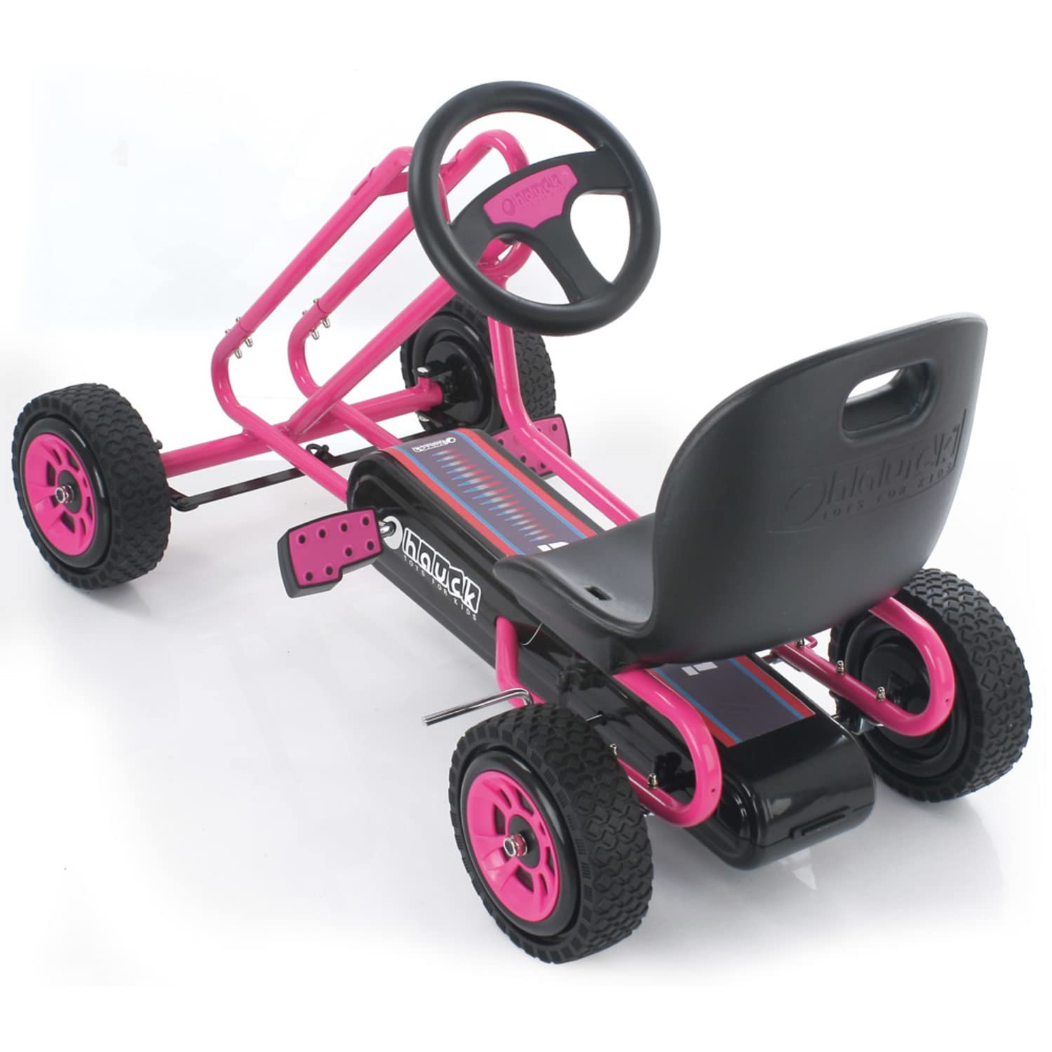 Thumbnail 3 de hauck Go-Kart Lightning für Kinder ab 4 Jahren bis 50 kg mit Handbremse, verstellbarem Sitz und Vor-/Rückwärtsgang (Pink)