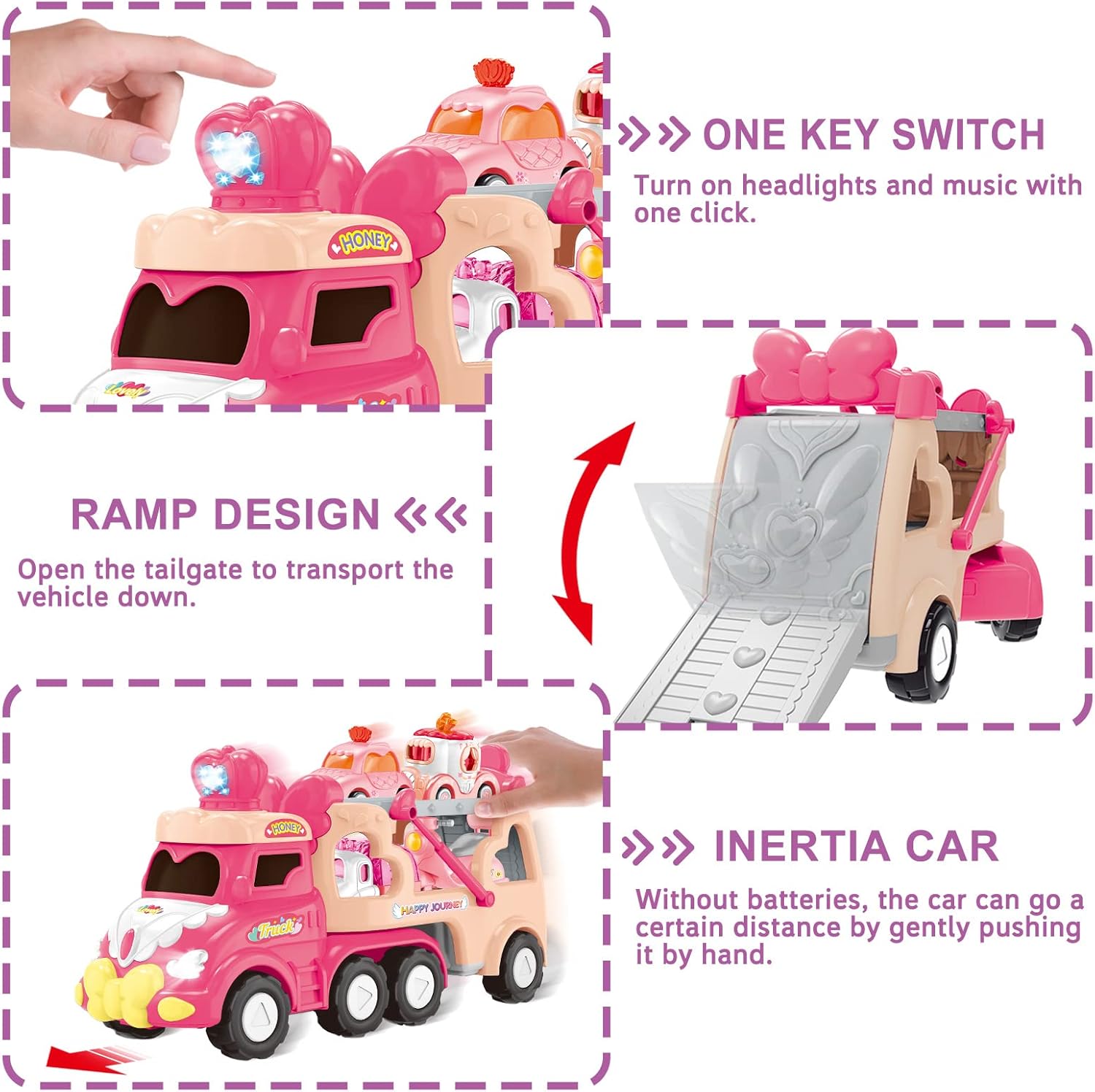 Thumbnail 4 de 9 in 1 Princess Car Truck set