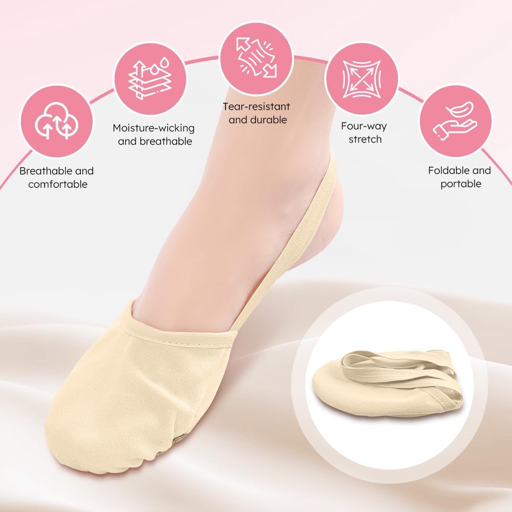 Thumbnail 2 de DiULi Mezze Scarpette da Danza Balletto – Scarpe ginniche per donna e ragazza (S‑L)