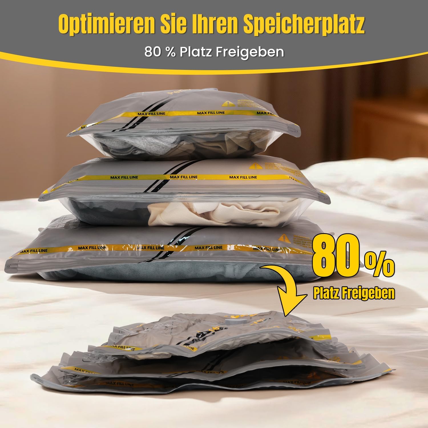 Detalle 2 de Vakuumbeutel 15er Set mit kabelloser Pumpe 1800 mAh