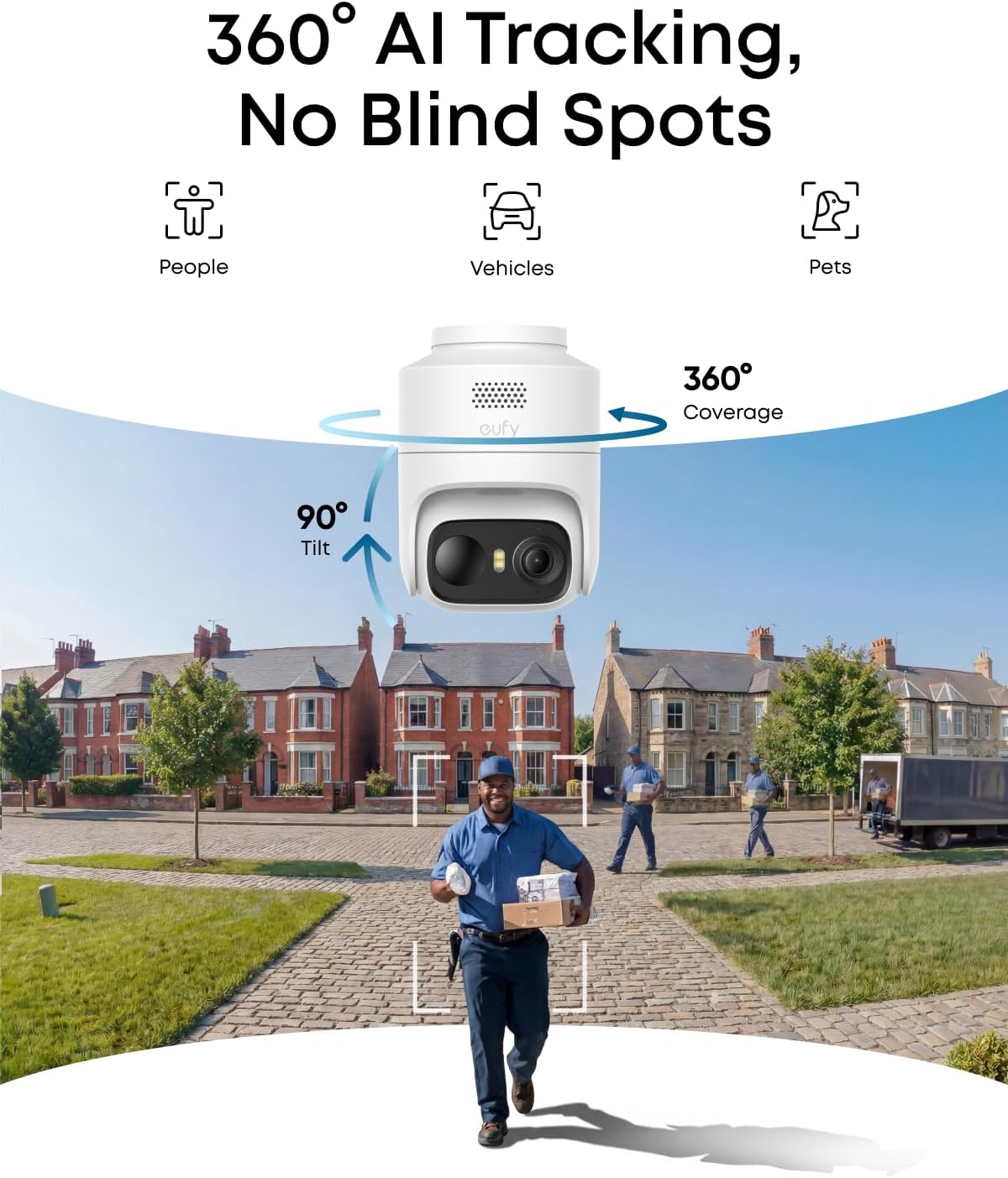 Thumbnail 1 de eufyCam C37 Solar Security Camera: 360° AI Tracking for All‑Round Outdoor Surveillance