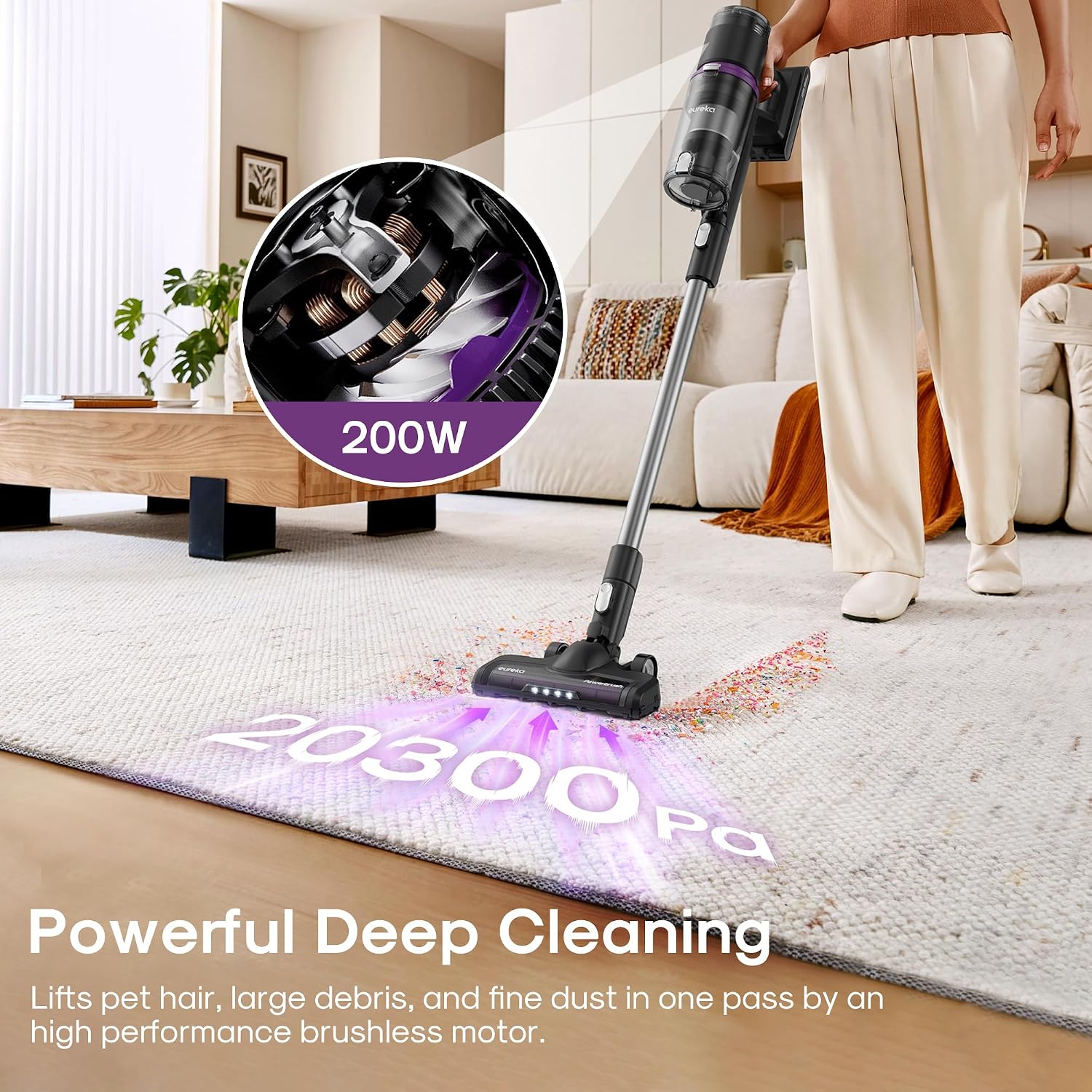 Detalle 2 de EurekaCordless Vacuum 50 Min Runtime