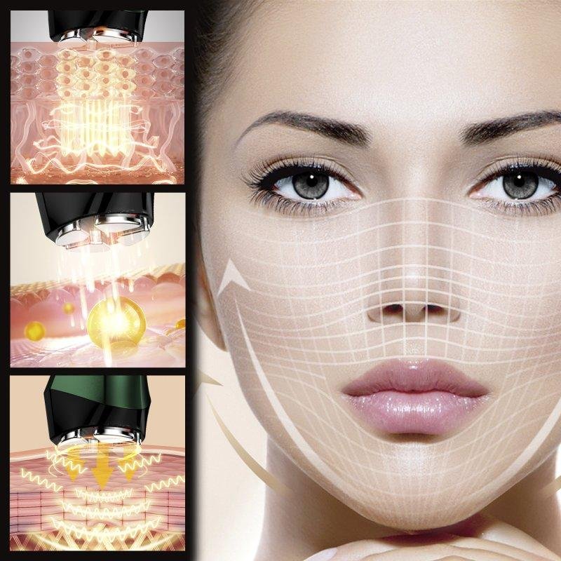 Detalle de Dam Electronics instrumento facial EMS con LED de 3 colores, WAV y VR