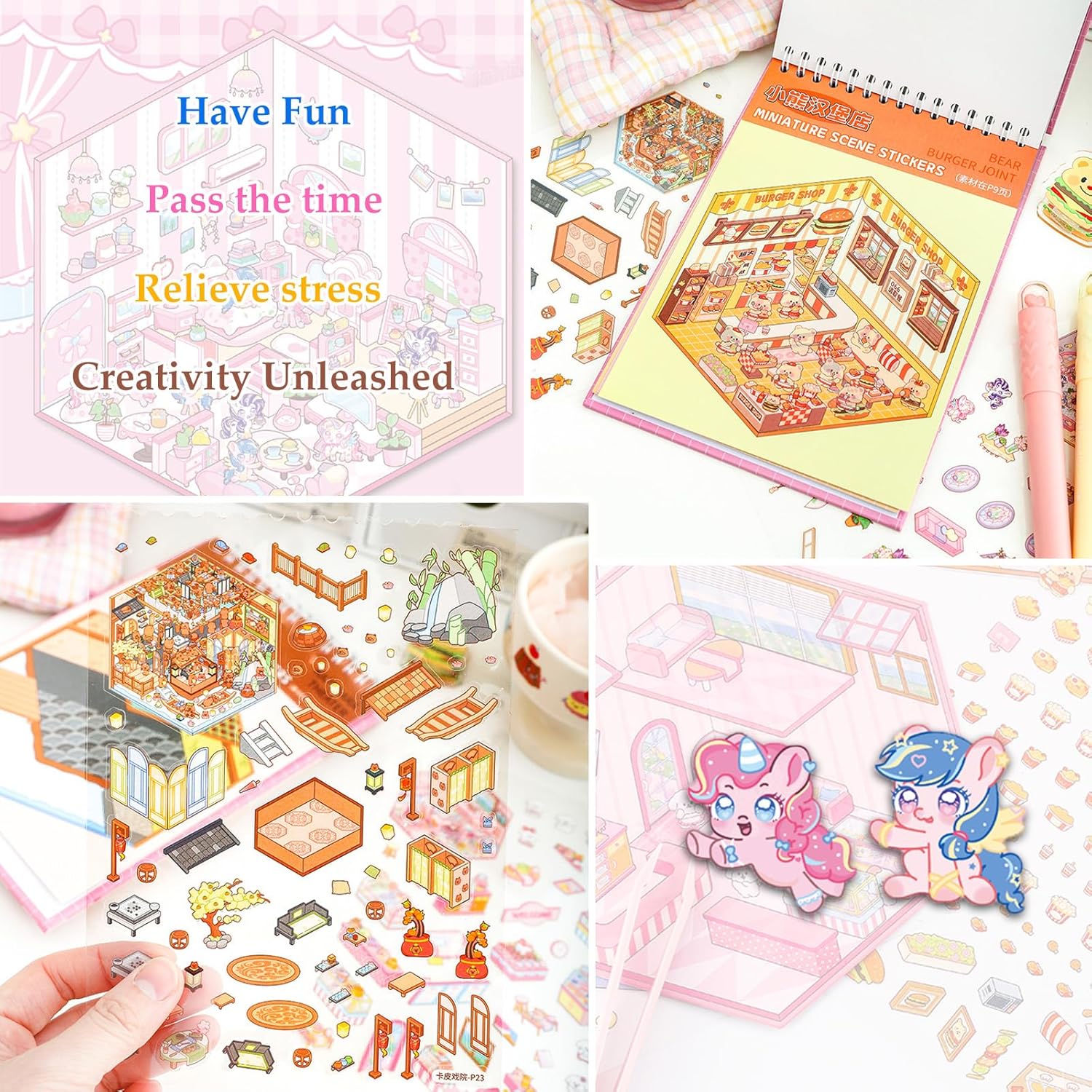 Thumbnail 5 de Scene Sticker Book 20 3D Sticker Sets for Kids 🎨