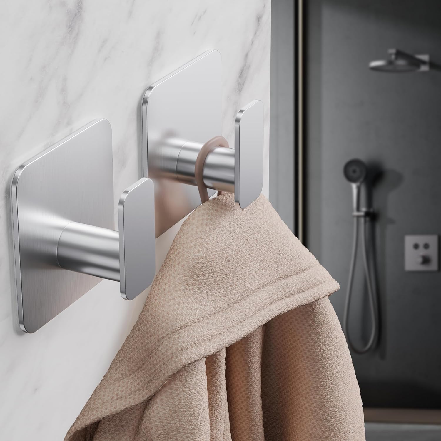 Thumbnail 2 de Aikzik Large Self Adhesive Hooks 4 Pack 10kg