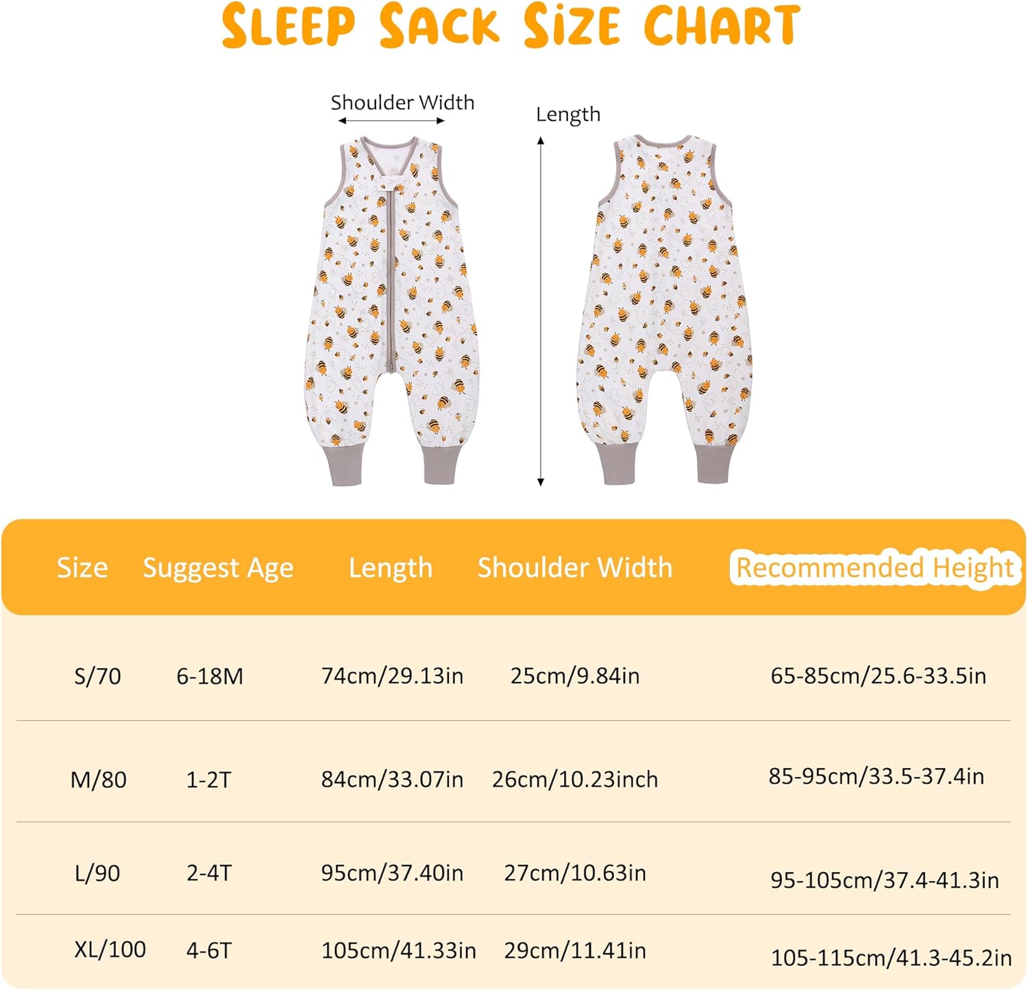 Thumbnail 3 de 2er Pack Baby Schlafsack Sommer mit Füßen 0.5 Tog – 100% Baumwolle, Fußöffnung, ärmellos