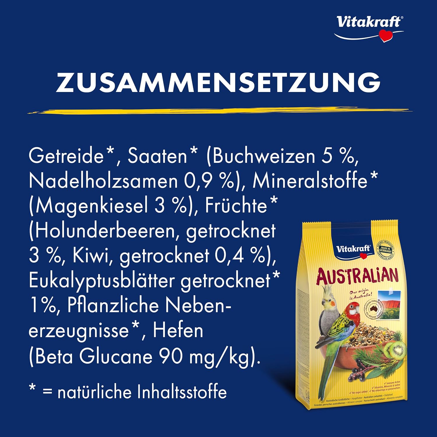 Detalle 2 de Vitakraft Australian Großsittichfutter 750 g