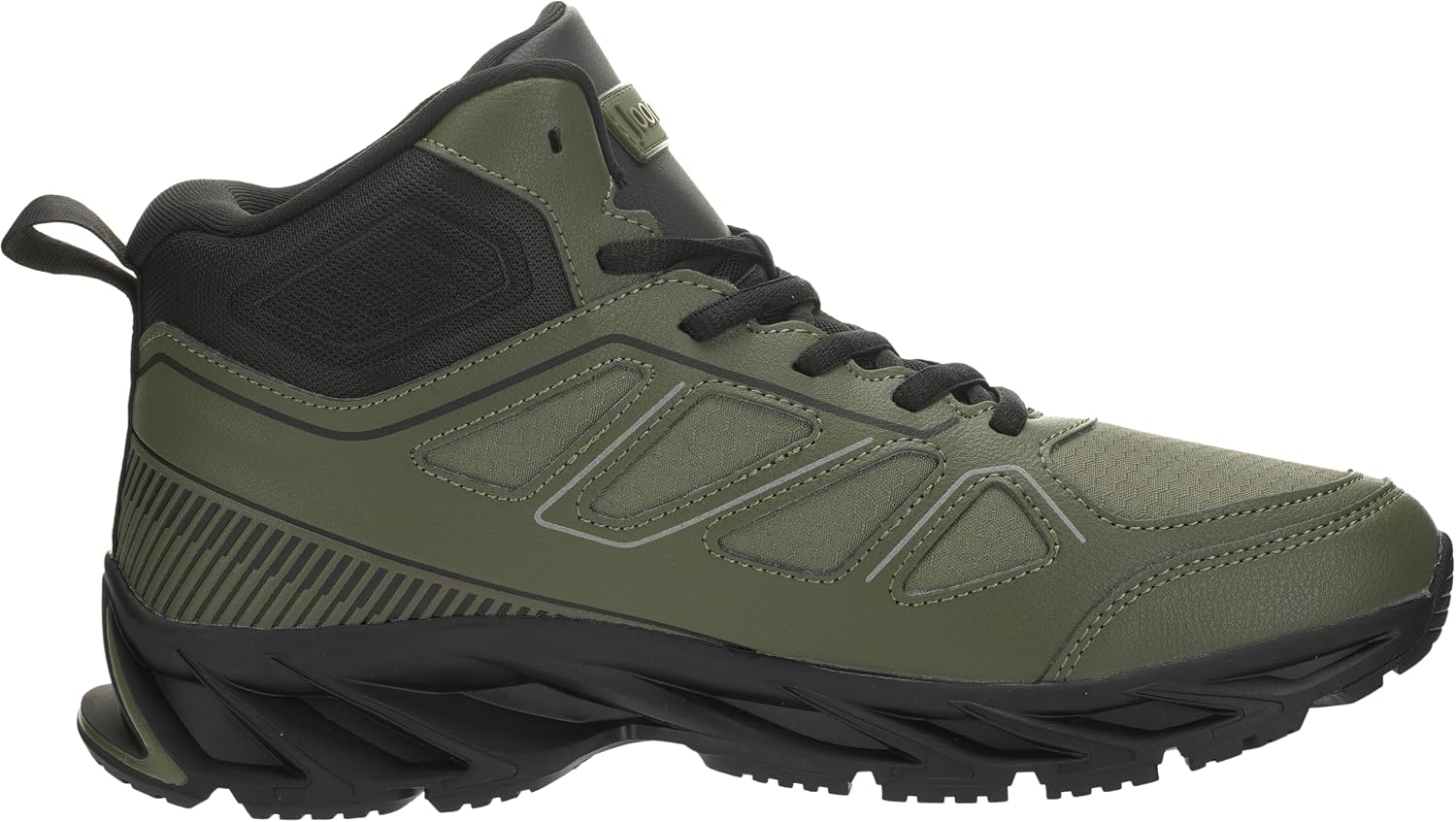 Thumbnail 1 de Joomra Men's Stylish Sneakers High Top: Vegan Leather & Mesh, Secure Fit, All-Day Comfort