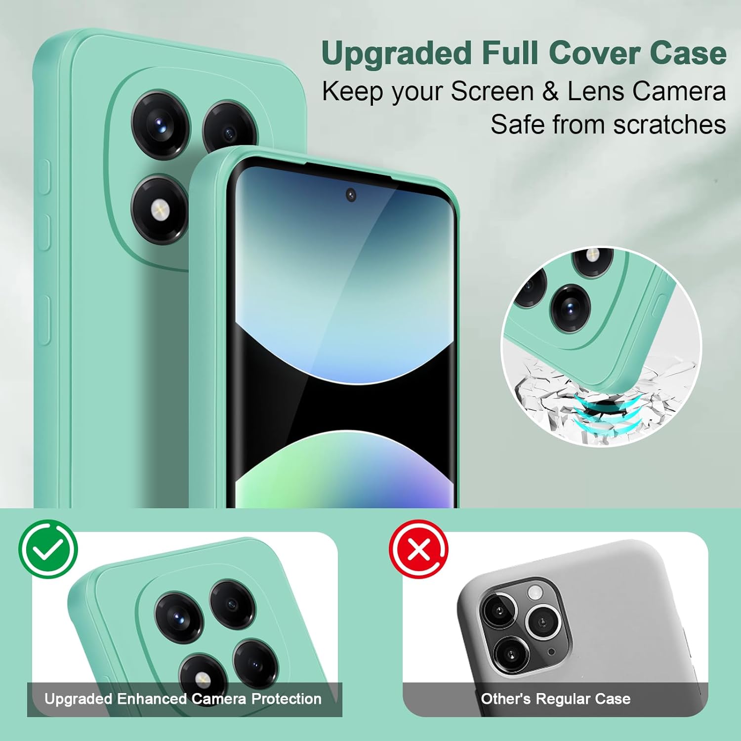 Detalle de Btstring Hülle für Xiaomi Redmi Note 14 Pro 4G – hochwertiges Silikon Case mit Seidig-weichem Griff