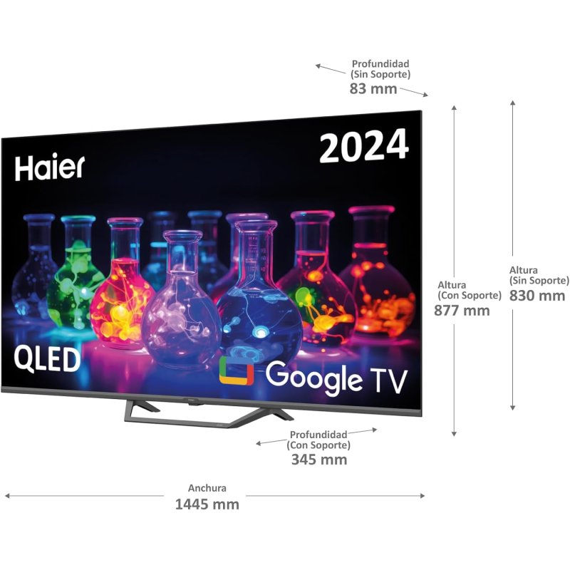Thumbnail 3 de Haier QLED H65S80EUX 65” 4K Smart TV con Google TV, QLED y HDR10/Dolby Audio