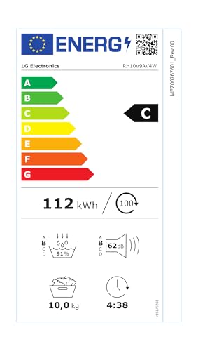 Thumbnail 9 de LG RH10V9AV4W: asciugatrice condensazione con pompa di calore da 10 kg, serie V9, Wi‑Fi e Allergy Care