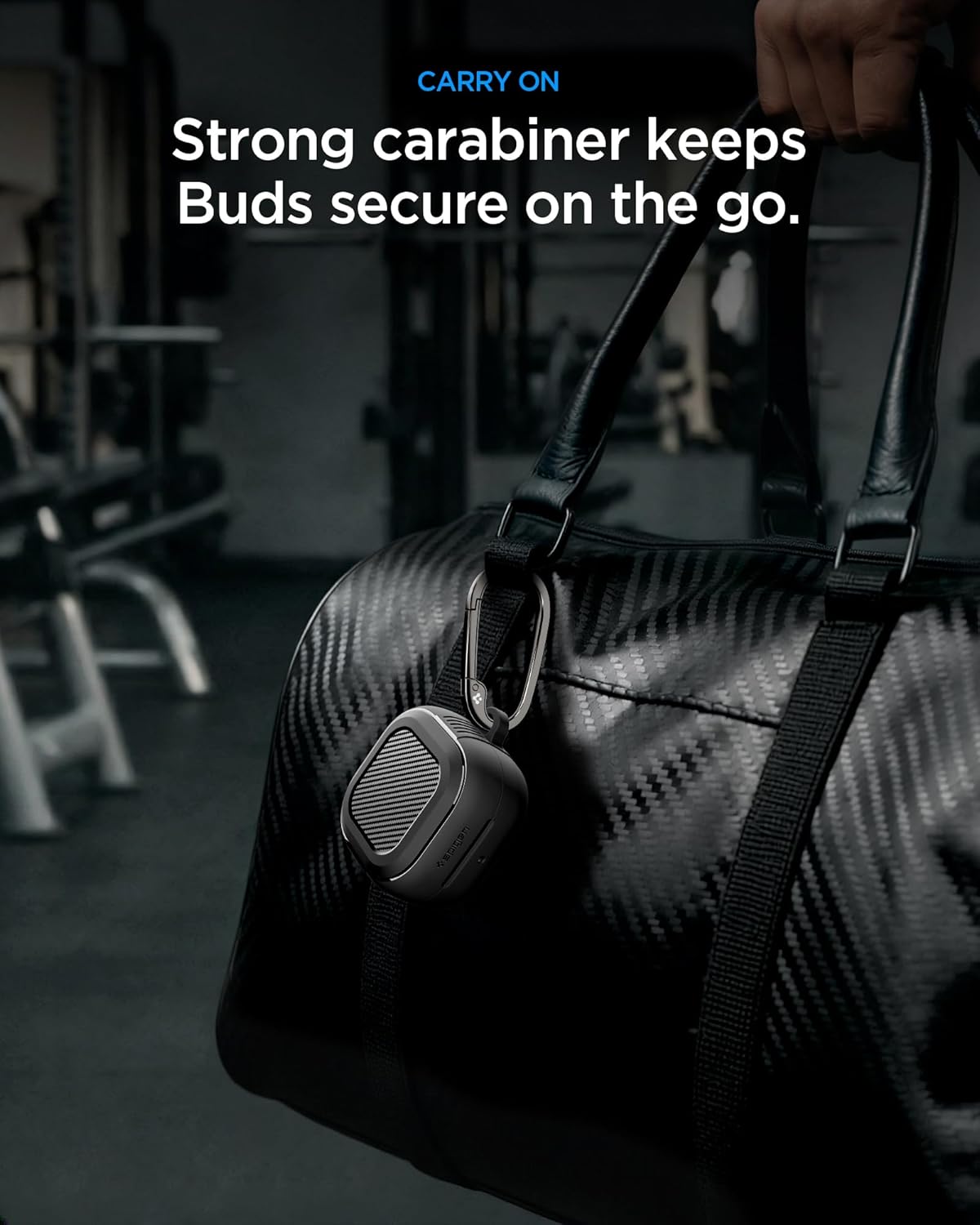 Thumbnail 3 de Spigen Rugged Armor — coque mate à 2 couches pour Samsung Galaxy Buds 4 Pro / Buds 4 (2026), noir mat