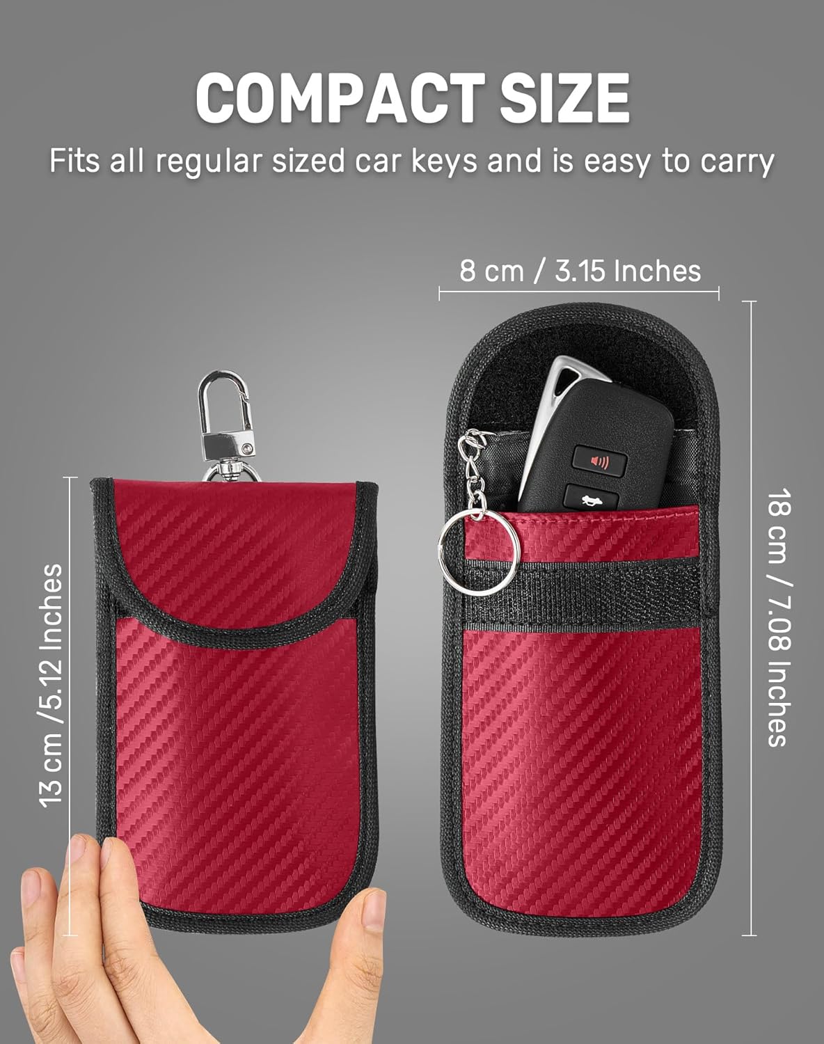 Thumbnail 5 de Vammcht Upgraded Faraday Bag for Key Fob (2 Pack) – Premium Car Key Shield