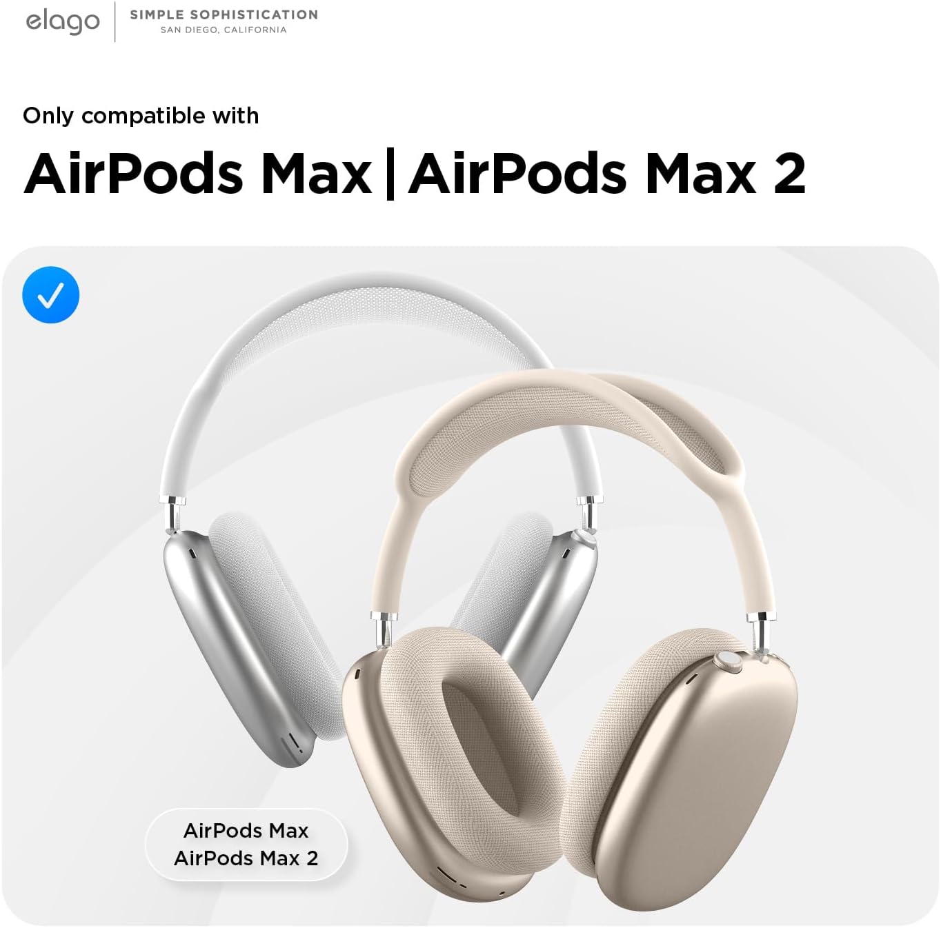 Thumbnail 1 de elago coque transparente anti-chocs pour AirPods Max (et AirPods Max 2) — étui clair de protection