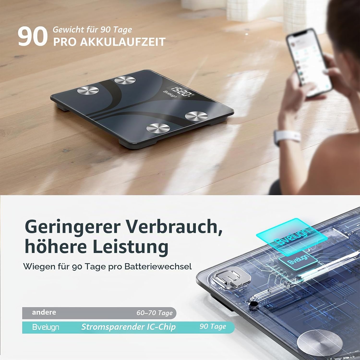 Thumbnail 6 de Posture Personenwaage Digital mit 13 Messwerten ⚖