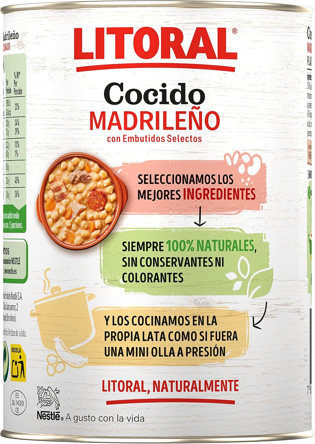 Thumbnail 5 de LITORAL Cocido Madrileño Sin Gluten 6x425g 🥘