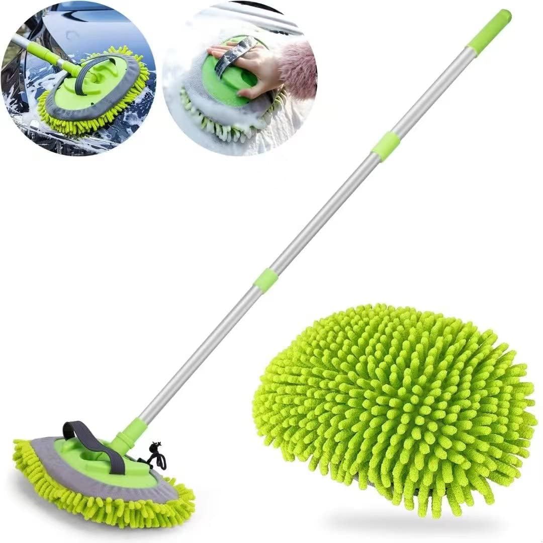Detalle de Car Cleaning Brush with 21-44" Extendable Pole and Detachable Mop Heads