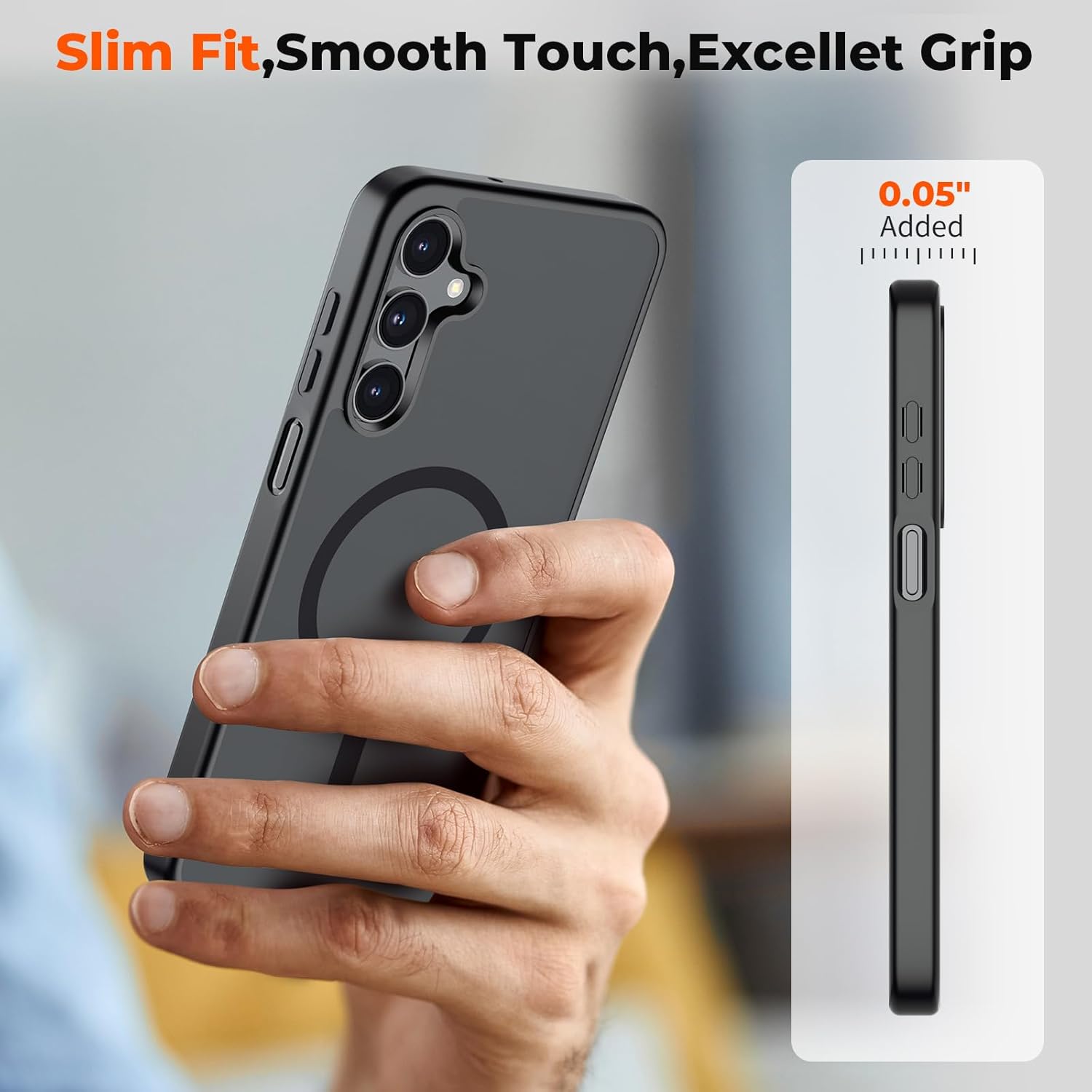 Thumbnail 6 de SUPFINE Magnetic Case for Samsung Galaxy A16 5G with Screen Protector — Slim, Shockproof & Mag-Driven