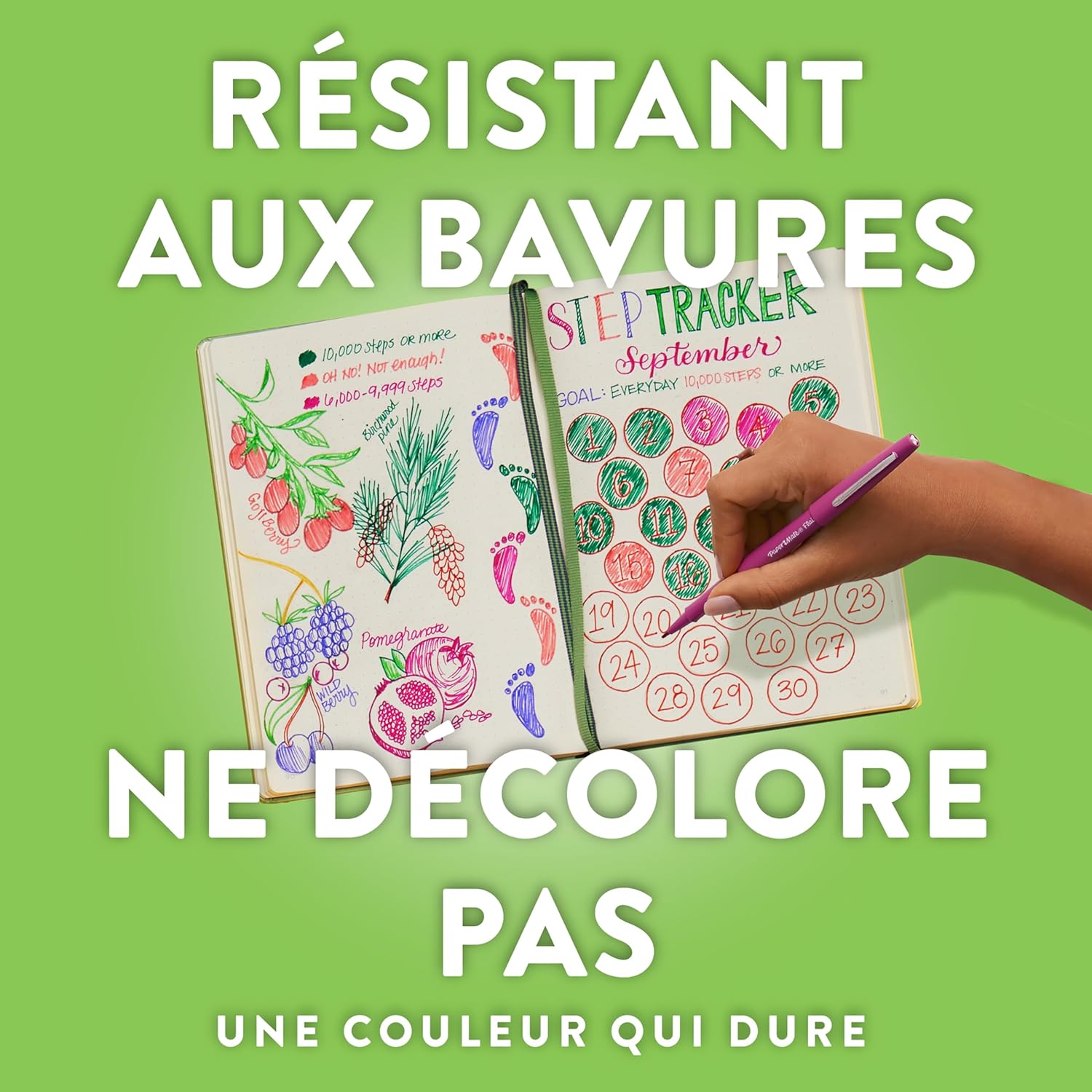 Thumbnail 2 de Paper Mate Flair – lot de 6 feutres de coloriage à pointe moyenne 0,7 mm, couleurs tropicales