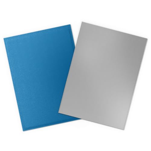 Detalle de Dragon Shield AT-15064-100 Standard Size Matte Dual Sleeves – Special Edition cobalt/silver