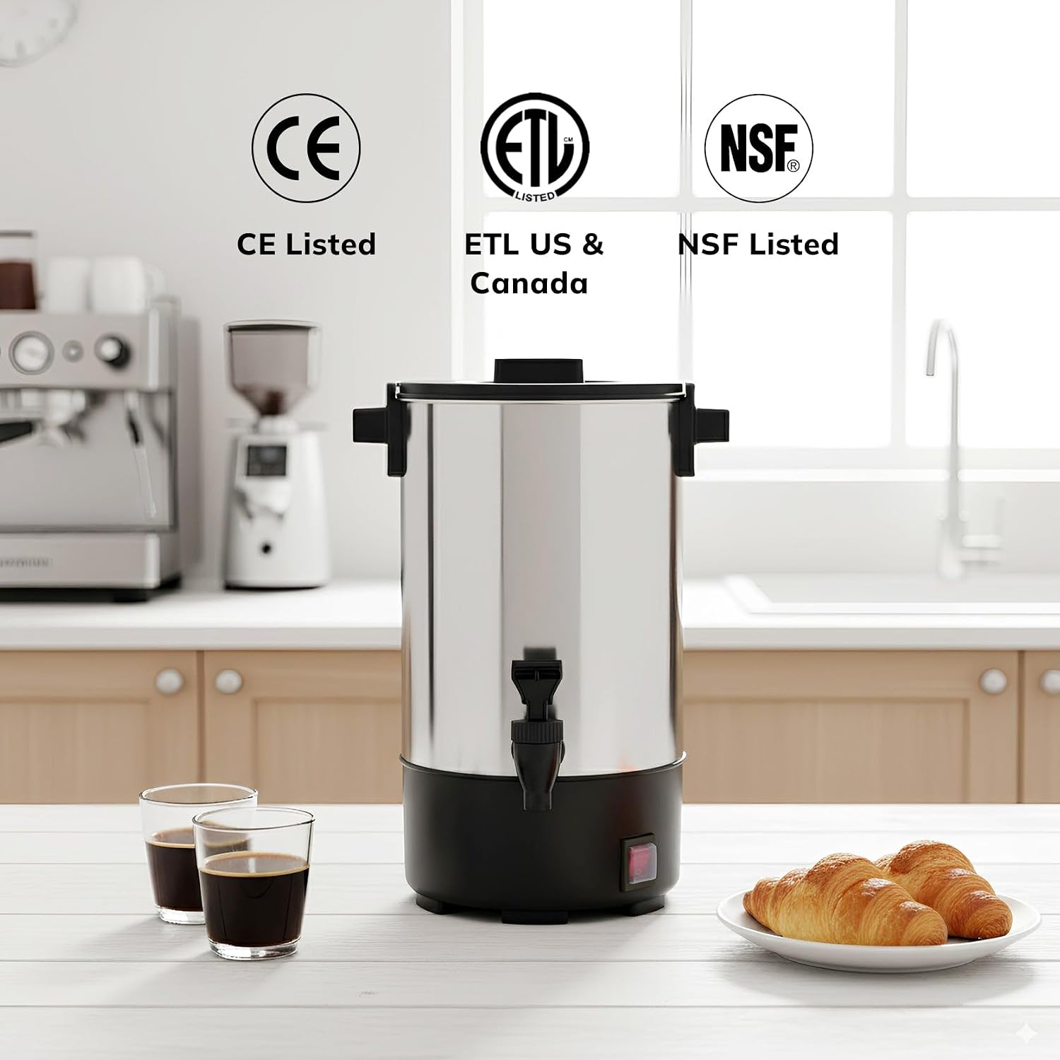 Thumbnail 4 de SYBO 40-Cup Stainless Steel Percolator 6L