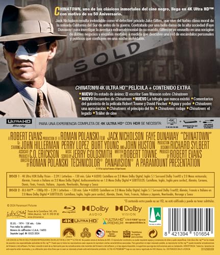 Detalle 2 de Chinatown (1974) – Roman Polanski (4K UHD + Blu-ray) | Divisa Films