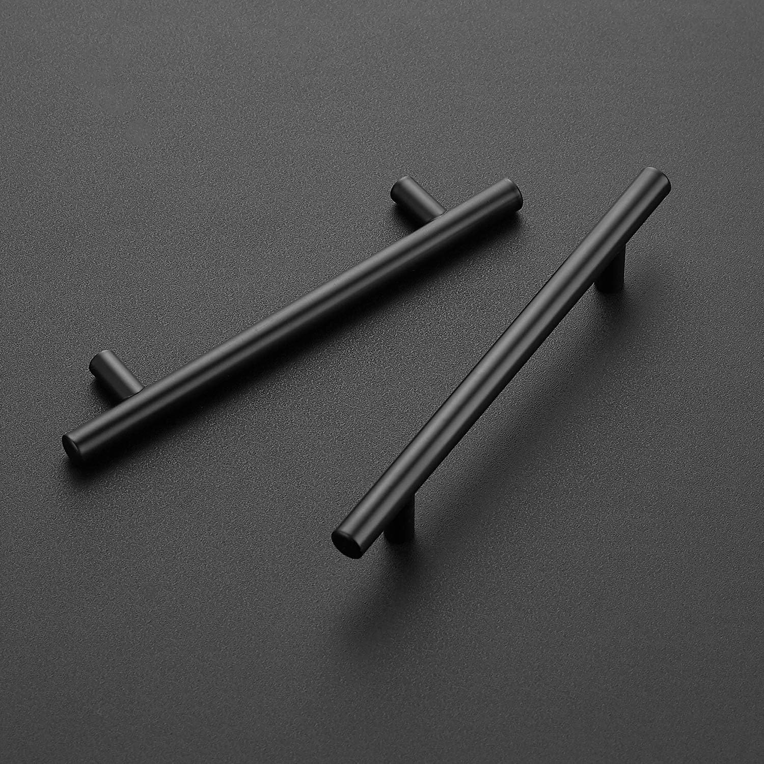 Detalle 2 de Ravinte JBS7HS10 Matte Black Cabinet Pulls, 5-Inch Centre, 10-Pack