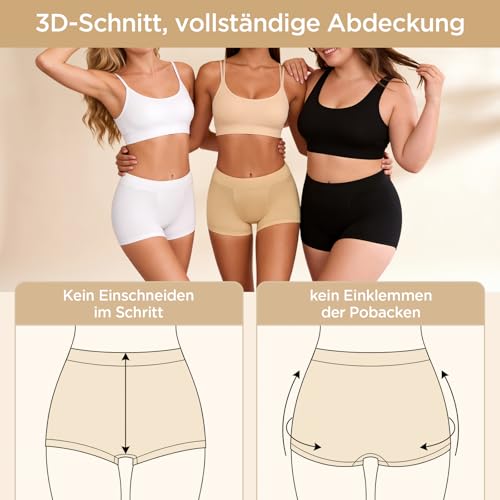 Thumbnail 3 de Ocexteur Mutande Boxer Donna Culotte Pantaloncino Cotone Shorts Multipack