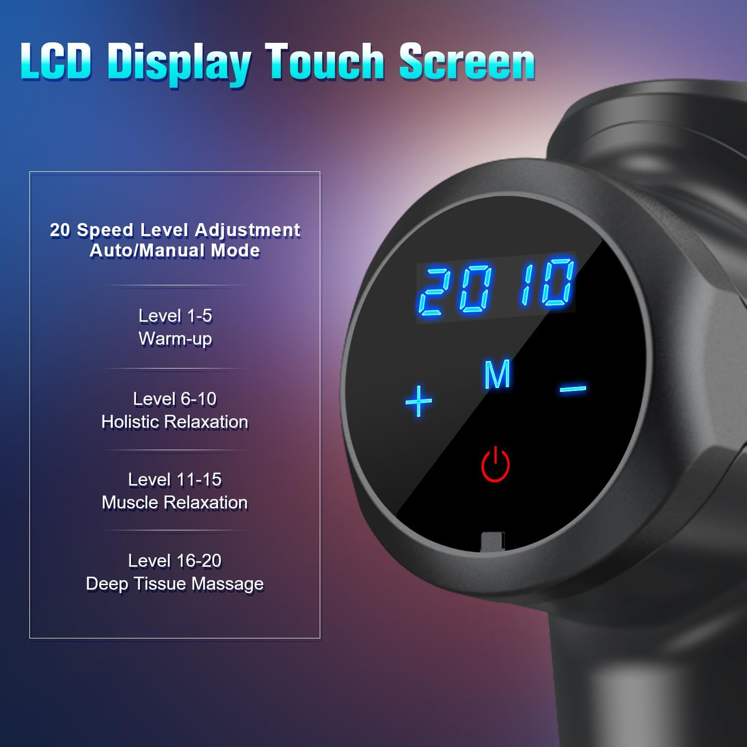 Detalle de Wattne W2 Muscle Massage Gun 20‑speed