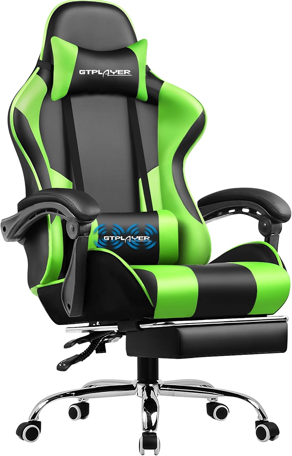 Detalle de GTPLAYER Sedia da gaming ergonomica con poggiapiedi